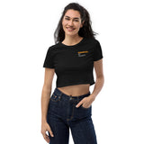 Organic Crop Top - "Undamaged By Society" - comes in two colors