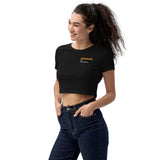 Organic Crop Top - "Undamaged By Society" - comes in two colors