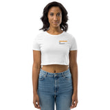 Organic Crop Top - "Undamaged By Society" - comes in two colors