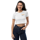 Organic Crop Top - "Undamaged By Society" - comes in two colors