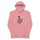 Essential eco hoodie - Basketball Junkie" - comes in Canyon Pink