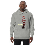 Unisex fashion hoodie - "Stop the Hate" - comes in Heather Grey