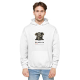 Unisex fleece hoodie - "Jai Ganesha Deva" - comes in White