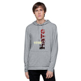 Unisex Lightweight Hoodie - "Stop the Hate" - comes in Heather Grey