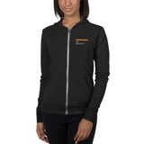 Unisex zip hoodie - "Undamaged By Society" - comes in two colors