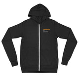 Unisex zip hoodie - "Undamaged By Society" - comes in two colors