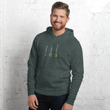 Unisex hoodie - "H Y E" - comes in three colors