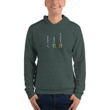 Unisex hoodie - "H Y E" - comes in three colors