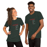 Unisex t-shirt - "caution! I engage in random acts of kindness" - comes in seven colors