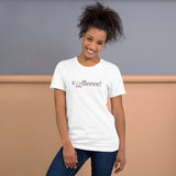 Short-Sleeve Unisex T-Shirt - "coffeeee!" - comes in three colors