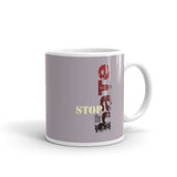 White glossy mug - "Stop the Hate"