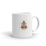 White glossy mug - "Jai Ganesha Deva"