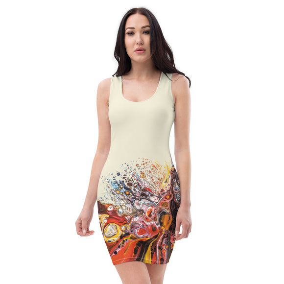Sublimation Cut & Sew Dress - Sooo...fisticated - comes in apricot white