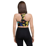 Longline sports bra - Pixels