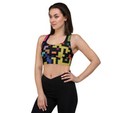 Longline sports bra - Pixels