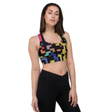 Longline sports bra - Pixels