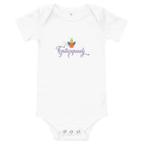 Baby short sleeve one piece - "Angel" - comes in White