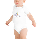 Baby short sleeve one piece - "Angel" - comes in White