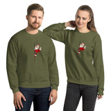 Unisex Sweatshirt - "Santa Claus" - comes in seven colors