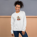 Unisex Sweatshirt - "Jai Ganesha Deva" - comes in White