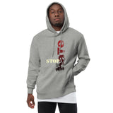 Unisex fashion hoodie - "Stop the Hate" - comes in Heather Grey