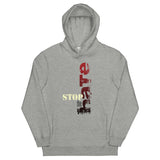 Unisex fashion hoodie - "Stop the Hate" - comes in Heather Grey