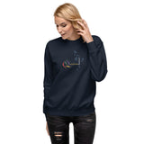 Unisex Fleece Pullover - "Quantum fizzics" - comes in three colors