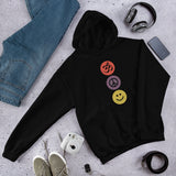 Unisex Hoodie - "om, peace, smile" - comes in two colors