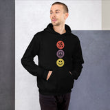 Unisex Hoodie - "om, peace, smile" - comes in two colors