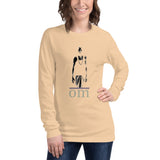 Unisex Long Sleeve Tee - "Indian Sadhu+om" - comes in two colors