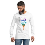 Unisex Long Sleeve Tee - "Shirdi Sai Baba" - comes in White