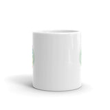 White glossy mug - "Chakras + om"