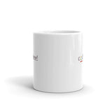 White glossy mug - "coffeeee!"