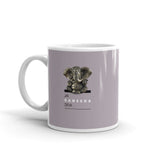 White glossy mug - "Jai Ganesha Deva"