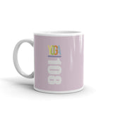 White glossy mug - "Yoga 108"