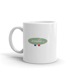 White glossy mug - "voila"