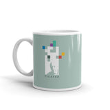 White glossy mug - "Picasso"