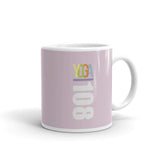 White glossy mug - "Yoga 108"