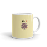 White glossy mug - "Basketball Junkie"