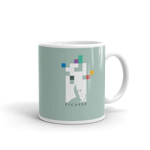 White glossy mug - "Picasso"