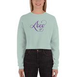 Crop Sweatshirt - "Love" - comes in two colors