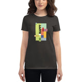 Women's short sleeve t-shirt - "Happy" - comes in four colors