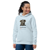 Women's eco fitted hoodie - "Jai Ganesha Deva" - comes in six colors and ships from Latvia. Delivery may take up to 4 weeks.