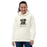 Women's eco fitted hoodie - "Jai Ganesha Deva" - comes in six colors and ships from Latvia. Delivery may take up to 4 weeks.