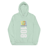 Women's eco fitted hoodie - "YOGA 108" - comes in Sage and ships from Latvia. Delivery may take up to 4 weeks.