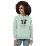 Women's eco fitted hoodie - "Jai Ganesha Deva" - comes in six colors and ships from Latvia. Delivery may take up to 4 weeks.