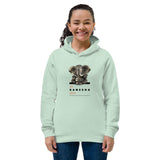 Women's eco fitted hoodie - "Jai Ganesha Deva" - comes in six colors and ships from Latvia. Delivery may take up to 4 weeks.