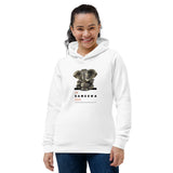 Women's eco fitted hoodie - "Jai Ganesha Deva" - comes in six colors and ships from Latvia. Delivery may take up to 4 weeks.