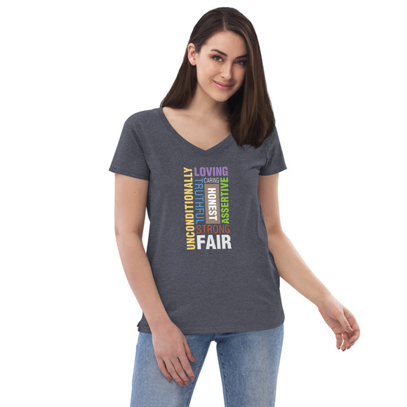 Women’s recycled v-neck t-shirt - 