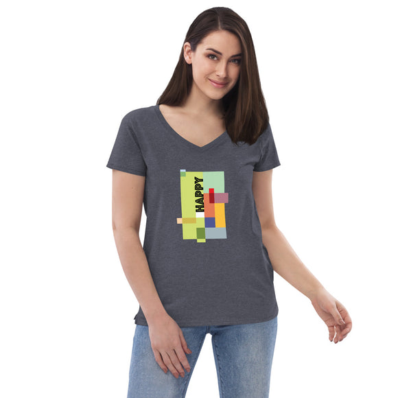 Women’s recycled v-neck t-shirt - 